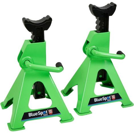 BLUESPOT AXLE STANDS 3 TON 3T PER STAND RATCHET ACTION FIXED AXLE STAND 3T 07993 (1/2)