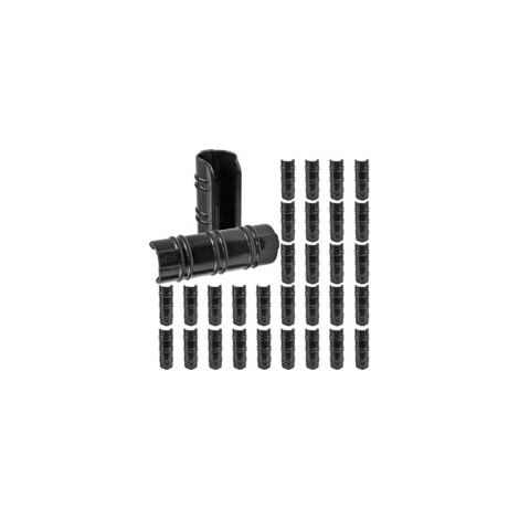 100 Gewächshausclips, 25 mm, hitzebeständig, langlebig und einfach zu verwenden, zur Befestigung von Gewächshausplanen, Bannern, Schläuchen und Gartenfolien – Schwarz – Crezuo (1/4)
