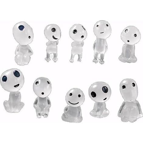Bardusch - 10 Pièces Accessoires De Jardin Féérique Qui Brillent Dans Le Noir, Décoration Miniature, Fantôme Lumineux, Décorations Luminescentes