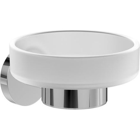 Villeroy & Boch Portasapone da parete in vetro satinato - Cromo