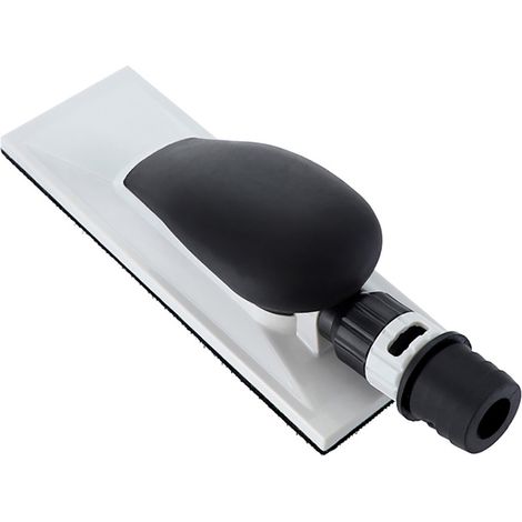 Ortviai Plaque de ponçage manuelle avec aspiration 198 mm en ABS blanc – plaque de polissage professionnelle (1/4)