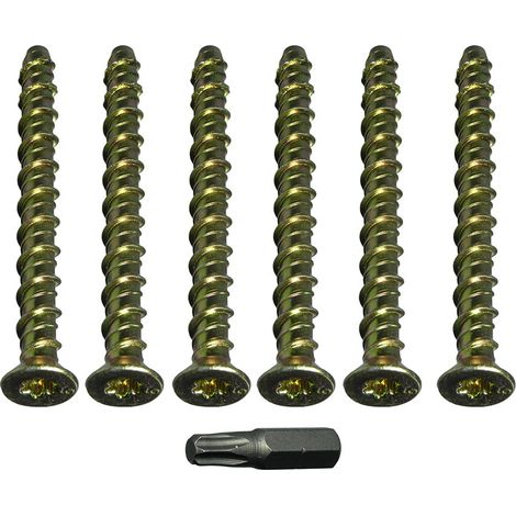 Lot de 4 boulons autotaraudeurs à tête hexagonale M10 x 150 mm (1/2)