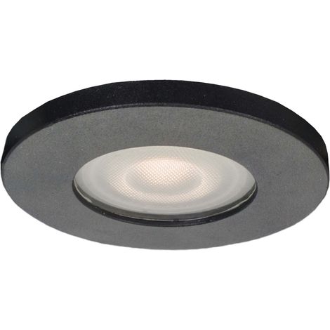 Plafonnier encastré noir Lagos Light Prestige LP-440/1RS GU10 IP65