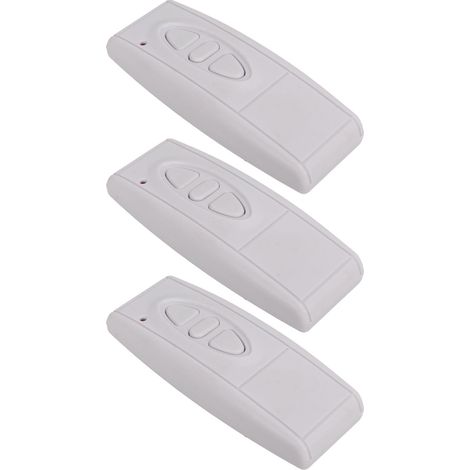 Lot de 3 boutons-poussoirs sans fil 433 MHz pour porte de garage sectionnelle (1/5)
