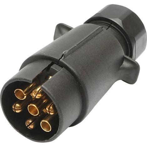 Spina per auto in plastica da 12 V con 7 connettori per rimorchio Breckner Germany
