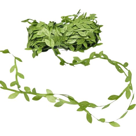 Ruban de 81 m (265 pi) de feuilles artificielles, guirlande de feuilles grimpantes, décoration végétale luxuriante pour baby shower, mariage, couronnes de fleurs et loisirs créatifs. (1/4)