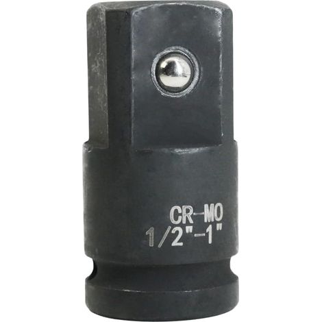 Adaptateur douille 1/2 vers 1, douille réducteur, cliquet réduction adaptateur acier chrome - molybdène(CR-MO)(1/2 vers 1) (1/5)