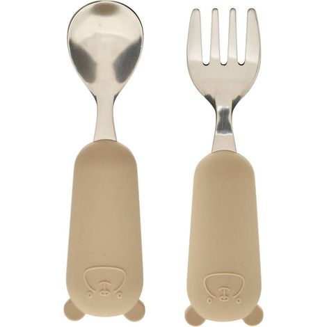 Set Couverts Enfant "Yum" 16cm Beige