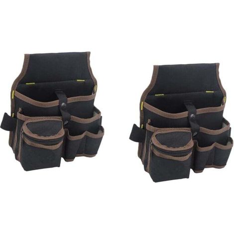Organiseur d'outils Ulisem, 1 pack, réglable et rembourré, ceinture multifonctionnelle pour outils d'électricien et de jardin avec plusieurs poches (1/4)
