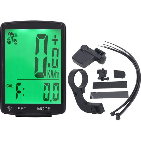 Ordinateur de vélo avec capteur de Cadence de vitesse, écran LCD 2,8 pouces, compteur de vitesse sans fil pour cyclisme (1/5)