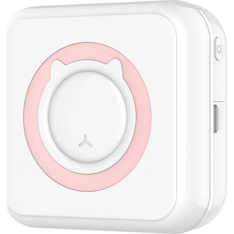 Stampante tascabile per studenti (rosa C15) - Stampante termica fotosensibile per telefoni cellulari Bluetooth (1/3)