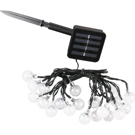 SABIR 50 LED Guirlande Lumineuse Solaire, Alimentation Solaire Guirlande Lumineuse Extérieure et Interieur, 7M & 8 Modes IP65 Etanche Guirlande Guinguette pour Jardin [Classe énergétique A+++] (1/5)