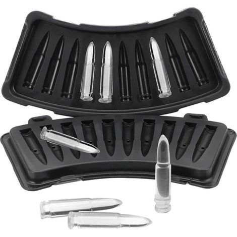 Ice packs, balls, rifle bullets, black plastic ice cube tray - AquaForge (1/4)