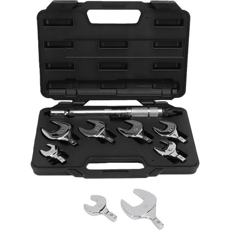 Clé dynamométrique HVAC 10-80 Ft Lb 9x12mm ± 3% précision clic réglable avec têtes ouvertes 17-32mm (1/5)