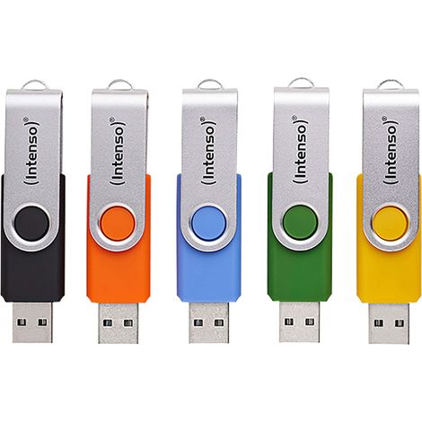 INTENSO Clé USB Office Line 3543575 USB 3.2 16 Go Pack de 5 (1/4)