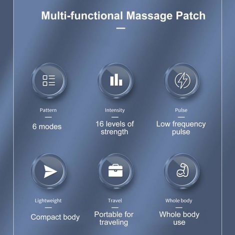 Mini Patch de Massage Electrique Stimulation Musculaire, Thérapie Impulsions Épaules/Cou, Portable Cadeau Cuneary (1/5)