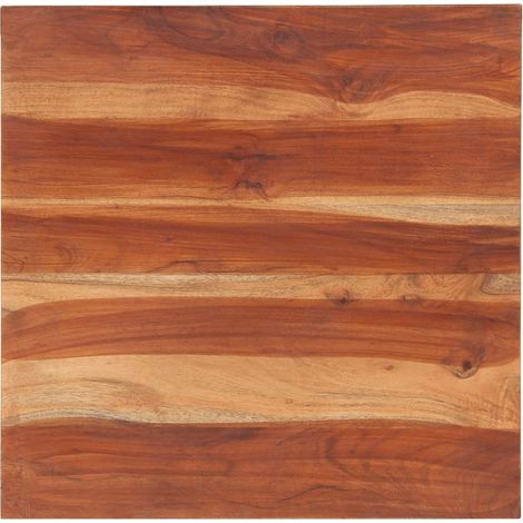 Dessus de table bois massif d'acacia 25-27 mm 60x60 cm (1/5)