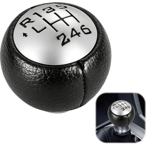 Pommeau de Levier compatible avec Peugeot 307 308 3008 407 5008 807, Pommeau de Levier de Vitesse de Voiture 6 Vitesses compatible avec Citroen C3 (A51) C4 Picasso C8, Installation Facile (1/5)