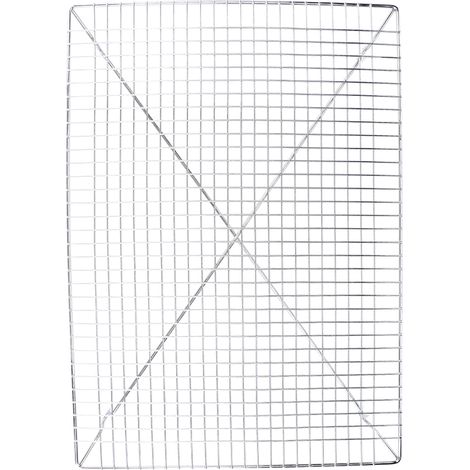 Ortviai Grille de refroidissement pour pâtisserie en acier inoxydable antiadhésif 46 x 33 cm (1/4)