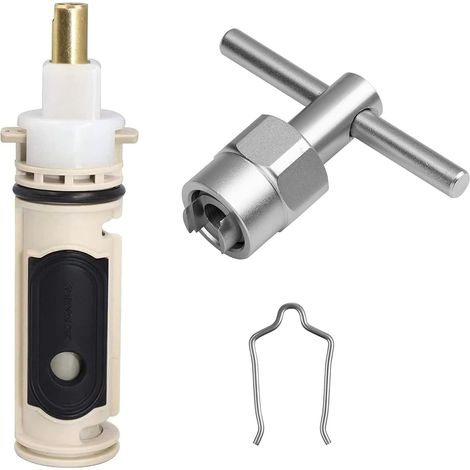Cartouche de rechange 1222 avec outil de démontage 104421 et kit d'adaptateur de poignée 116653 adapté à Moen (cartouche + extracteur) (1/5)