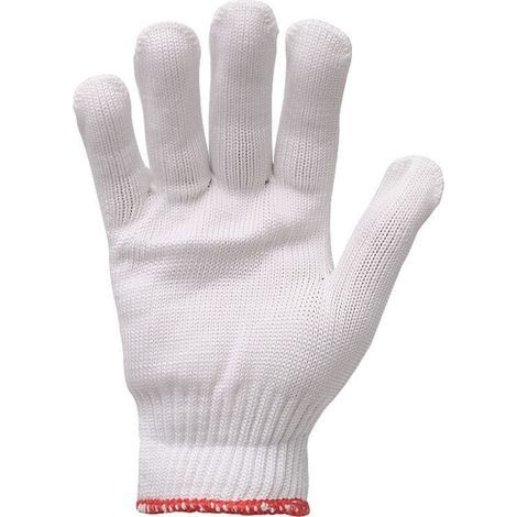 10pcs Gants en coton, gants de travail,adaptés au jardinage(M:21cm) (1/2)