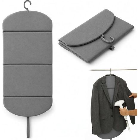 Folding Steam Board for Garment Steamer Heat Resistant Hanging Ironing Mat for Clothes, Hanging Ironing Board with Hanging Hooks, Board (1/5)