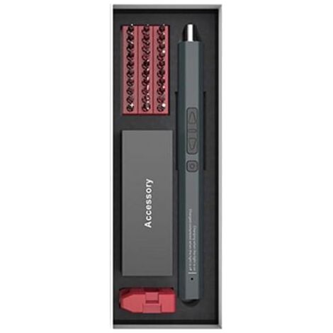 Tournevis Electrique Precision,Jeu de Tournevis de Electrique LED 36 En 1, Kit d'Outils de Réparation Mini-Tournevis Rechargeable avec USB Pour la Réparation de Ordinateurs,Portables,Montres,Lunettes- (1/3)