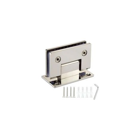 Clip de baño de acero inoxidable de alta resistencia de 90°, bisagra para puerta de vidrio sin marco, accesorio de ducha, vitrina fija de vidrio.