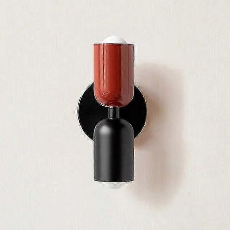 Nordische Wandleuchte aus Eisen, E27-Fassung, farbenfrohe Wanddekoration, grüne LED-Beleuchtung für den Innenbereich, Hotel, Wohnzimmer, moderne Wohnraumbeleuchtung (ohne Stecker, 15 W, 2700-3500 K)