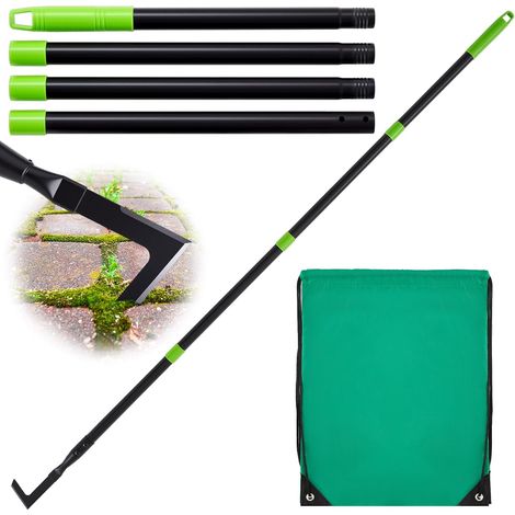 87-63 mm Weed Scraper with Handle Manual Weed Knife with Fork Wrench for Removing Weeds and Moss Between Grouts and Pavers (1/5)