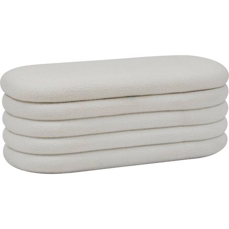 Panca giulia bianca 110x46cm - Atmosphera créateur d'intérieur