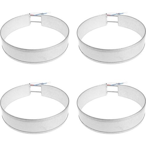 Quatre éléments chauffants fins pour appareils ménagers, adaptés aux résistances de bouilloire, 155 mm (1/5)