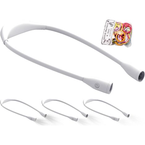 Lampe LED tour de cou – rechargeable réglable USB pour lecture (1/5)