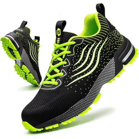Chaussures de Sécurité Hommes Femme Chaussures de Travail Légère Confortable Basket Securite Embout Protection Acier Cuisine Antidérapant Respirante Chaussure de Chantier Unisexe (1/5)