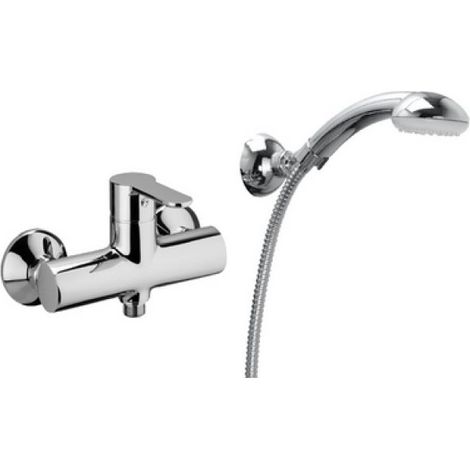 MISCELATORE MONOC. ESTERNO DOCCIA SENZA ACCESSORI LINEA BLU Cromo