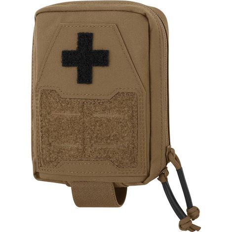 Erste-Hilfe-Tasche mit Tourniquet-Halter, MOLLE-Befestigung, Coyote Brown
