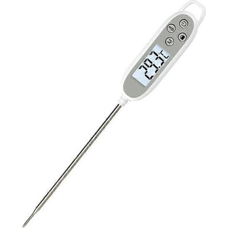 Thermomètre de cuisine, thermomètre de cuisine numérique avec longue sonde, thermomètre alimentaire à lecture directe et résistant à l'eau IP65 (FMY)-AquaForge (1/4)