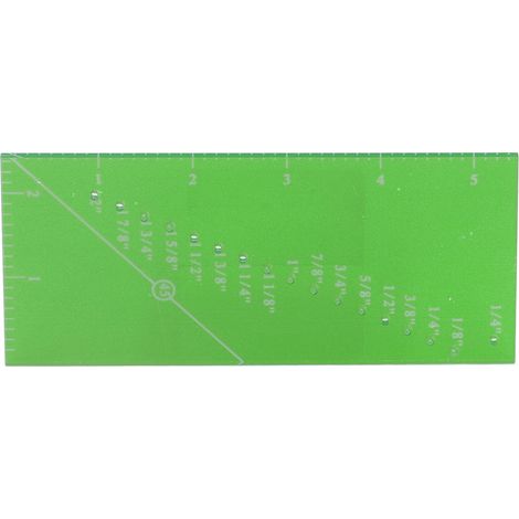 Règle de couture verte, pratique, compacte, portable, transparente, gain de temps, accessoire de patchwork pour la maison (1/5)