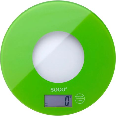 Bilancia da cucina Sogo bac-ss-3965-g capacità 5 kg vetro (1/3)