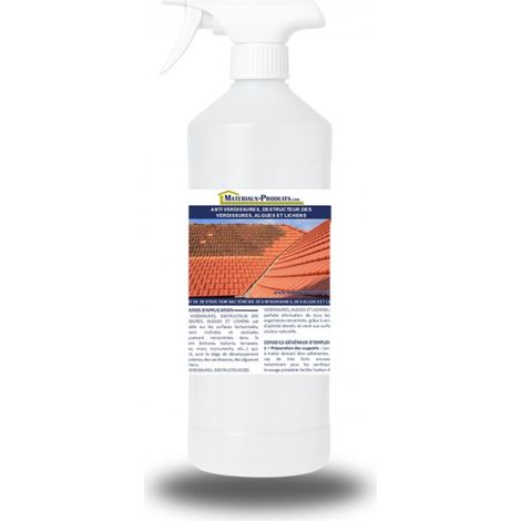 Anti verdissures, destructeur des verdissures, algues et lichens - 1 L Incolore - MATPRO (1/5)