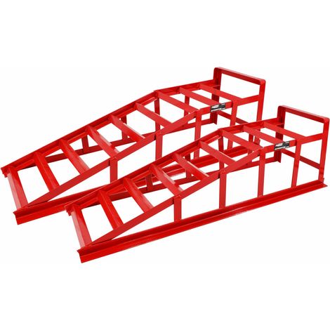 Awtools modelo 1T rampa robusta 1 tonelada paquete 2 piezas (1/2)
