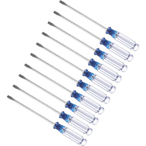 10 Pièces Mini Tournevis Fendu Taille 3,0 mm Tournevis à Tête Plate (1/5)