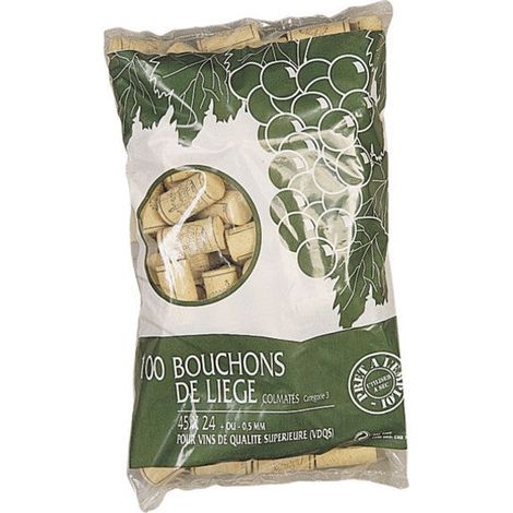 CENTRALE BRICO Lot de 100 bouchons liège