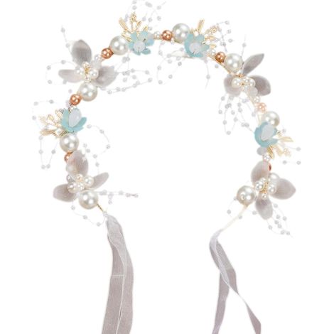 Couronne de demoiselle d'honneur, bandeau de demoiselle d'honneur pour mariage,Diadème de s élégant avec couronnes de perles faites à la main pour filles - Accessoire de cheveux de fille de (1/5)