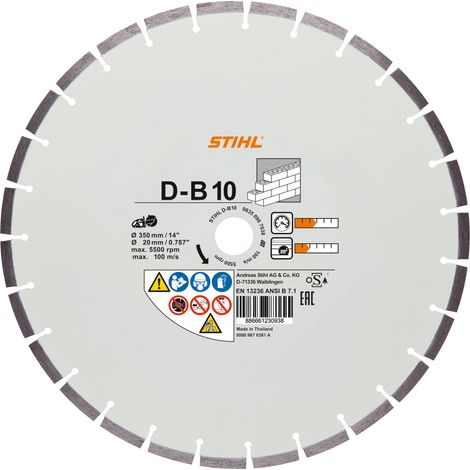 Disque à tronçonner diamanté Stihl 08350907052 350 mm