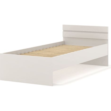 Neuheit Bett MAJA 90x200 Kaschmir mit Lattenrost – Kopfteil 70 cm  Möbelprogramm MAJA