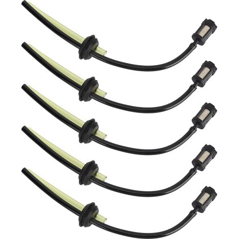 5-teiliges Set bestehend aus Kraftstoffschlauch, Ölleitung, Kraftstofftank und Kraftstofffilter als Ersatzteil für Rasenmäher (1/5)