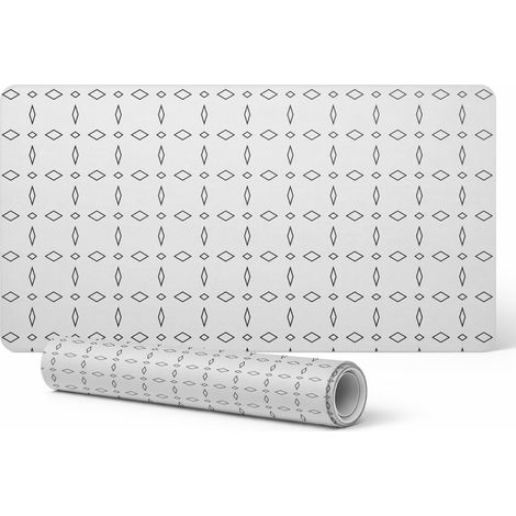 Mantel decorativo con estampado de rombos de alta calidad, 120 x 60 cm. (1/5)