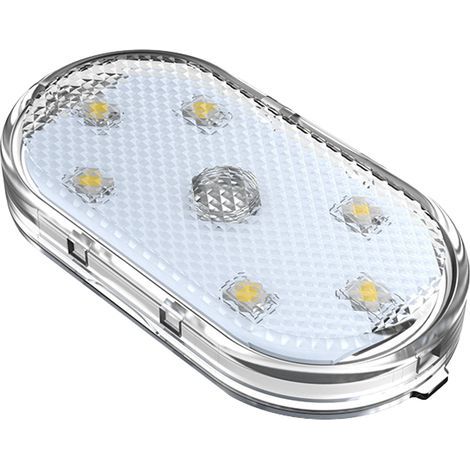 Plafonnier de voiture tactile, chargement USB, mini lampe de lecture LED compacte bleu glacier (1/5)