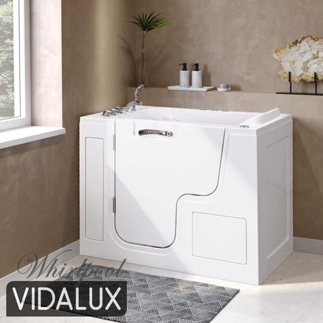 Denton 1300 Wheelchair Accessible Whirlpool & Airspa Walk-In Bath - Left Hand (1/5)